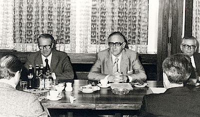 1. Sitzung zur Gründung der Förderungsgesellschaft mbH am 19. März 1977.