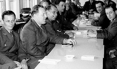 Die Gründungssitzung des DBwV an der Panzertruppenschule Munster am 14. Juli 1956.