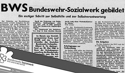 Artikel aus dem Verbandsmagzin "Die Bundeswehr" 06/1960